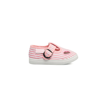 Pantofole da bambina rosa e bianche a righe Original Marines, Scarpe Bambini, SKU p431000050, Immagine 0